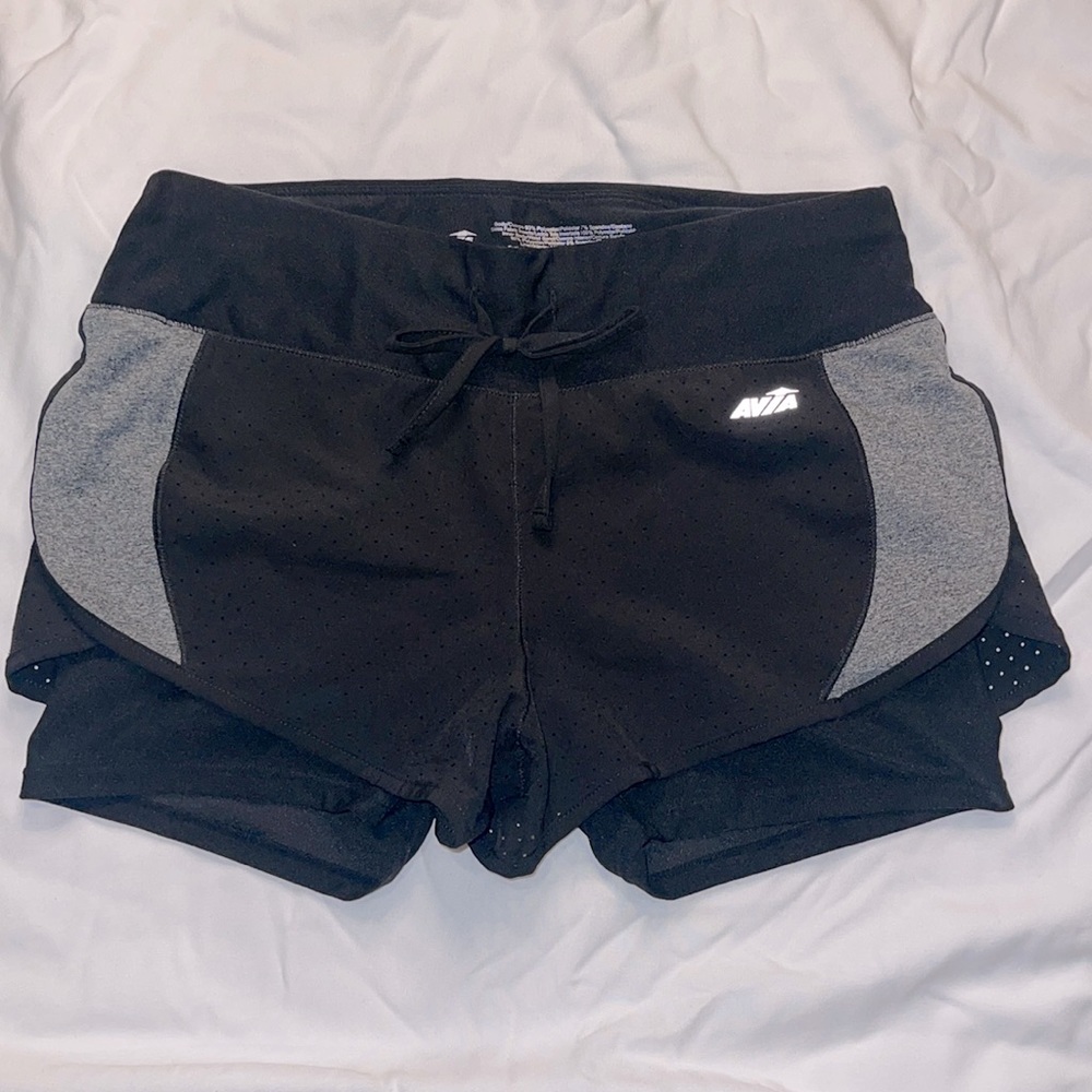 Avía one piece drawstring running shorts black size XS